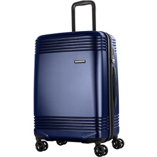 Photos - Luggage Bugatti  Nashville - Hardside 24" - Charcoal - Navy HLG3924BU-NAVY 