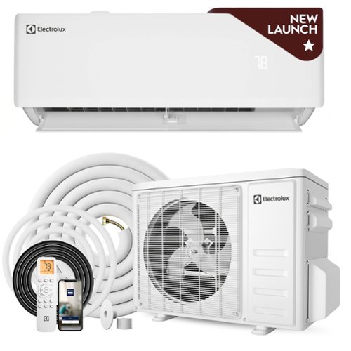 Electrolux - NEW Vanguard 9,000 BTU 23 SEER2 115V Single-Zone Ductless Mini Split Air Conditioner Heat Pump with 13ft Line Set - White