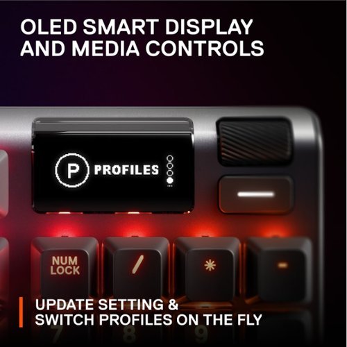 SteelSeries Apex 7 Full Size Wired Mechanical Red Linear Switch Gaming Keyboard with Rapid Tap - Black BUY ONLINE