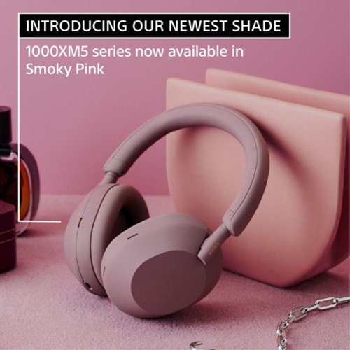 Sony WH1000XM5 Wireless Noise-Canceling Over-the-Ear Headphones - Smoky Pink HOW TO BUY