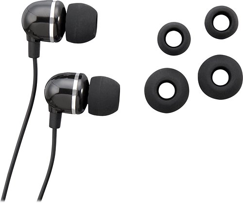  Rocketfish™ - Stereo Earbud Headphones - Black
