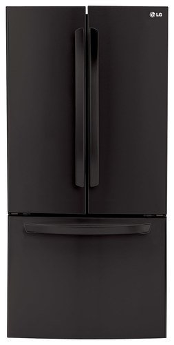  LG - 23.6 Cu. Ft. French Door Refrigerator - Black