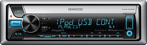  Kenwood - CD - Apple® iPod®-Ready - Marine - In-Dash Receiver with Detachable Faceplate - Blue