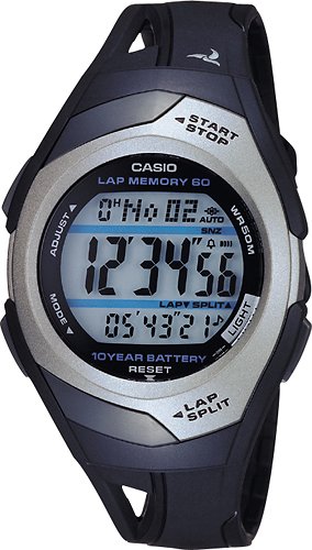 Casio - Men's Runner Eco-Friendly Digital Watch - Black