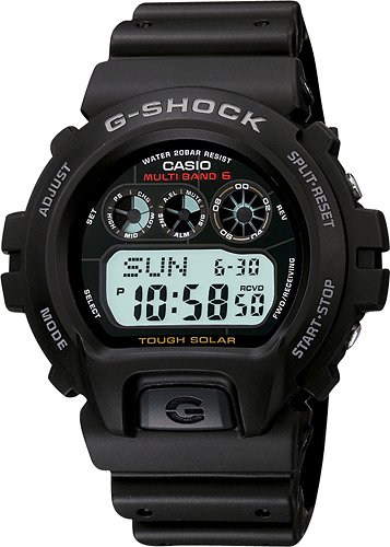  Casio - Men's G-Shock Atomic Digital Sports Watch - Black Resin
