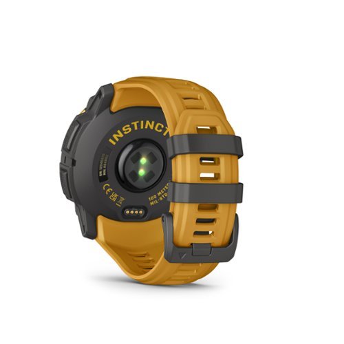 Garmin Instinct 3 Solar GPS Smartwatch 50 mm Fiber-reinforced Polymer - Solar Sunburst with Sunburst/Gray Band - (2026) WORLDWIDE DELIVERY