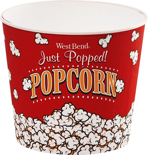  West Bend - 28-Cup Large 7-Quart Popcorn Bucket - Red