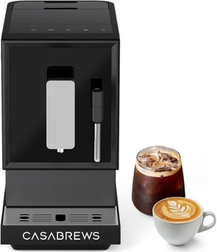 Casabrews - ACAFEPLUS 20-Bar Automatic Espresso Machine and Coffee Maker - Black-Front_Standard 