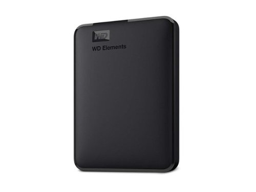 Western Digital - WD 5TB Elements Portable Storage USB 3.0 Model WDBU6Y0050BBK-WESN - Black-Front_Standard 