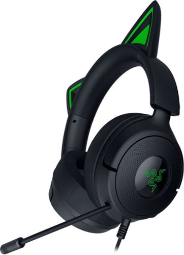 Razer - Kraken Kitty V3 X Wired Gaming Headset for PC, PlayStation, Nintendo Switch, Steam Deck, and Smartphone - Black