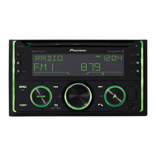 Pioneer - FH-S722BS CD Car Stereo Head Unit, Double-DIN, LCD with Smart Sync Compatibility - Black-Front_Standard 