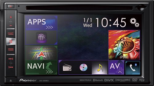  Pioneer - 6.1&quot; - Built-In GPS - Built-In Bluetooth - Apple® iPod®-Ready - In-Dash Receiver - Black/Blue