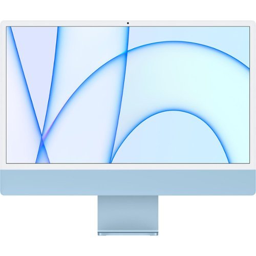 24" Certified Refurbished iMac with Retina 4.5K Display - Apple M1 - 8GB Memory - 7GPU - 256GB SSD (2021) - Blue-Front_Standard 