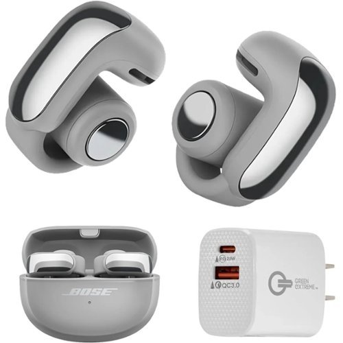 Bundle Bose Ultra Wireless Open Moonlight Gray, Earbuds with Wall