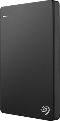 Seagate - Backup Plus Slim 1TB External USB 3.0/2.0 Portable Hard Drive - Black