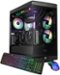 iBUYPOWER - Y40 PRO Gaming Desktop PC -AMD Ryzen 9 7900X, NVIDIA GeForce RTX 5080 16GB, 32GB DDR5 RGB,2TB NVMe SSD - Black-Front_Standard