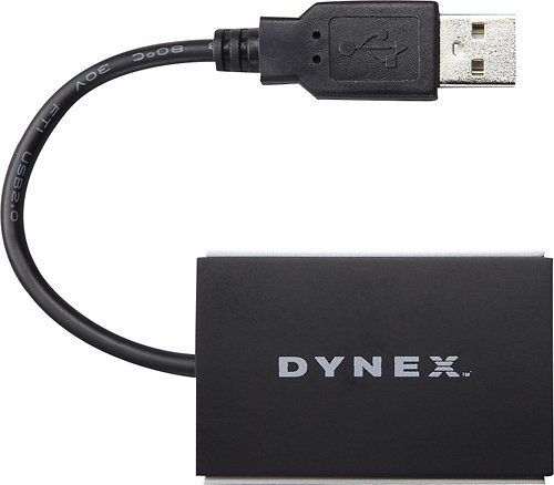  Dynex™ - USB 2.0 3-in-1 Memory Card Reader - Multi