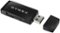 Dynex™ - USB 2.0 2-in-1 Memory Card Reader - Black-Front_Standard