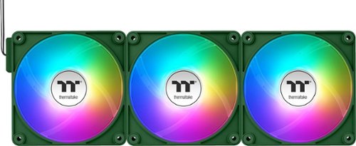 Thermaltake - CT120 EX ARGB Sync 120mm Computer Case Cooling Fan (3-Pack - Racing Green