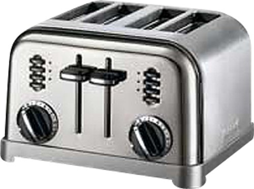  Cuisinart - Metal Classic 4-Slice Toaster - Black, Chrome
