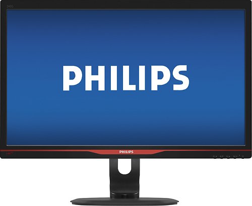  Philips - 24&quot; LED HD Gaming Monitor - Black/Red