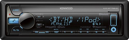  Kenwood - CD - Built-In Bluetooth - Built-In HD Radio - Apple® iPod®-Ready - In-Dash Receiver - Black