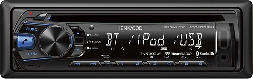  Kenwood - CD - Built-In Bluetooth - Apple® iPod®-Ready - In-Dash Receiver with Detachable Faceplate - Black