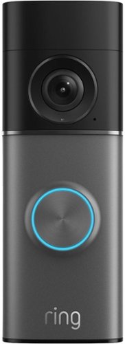 Ring - Wired Doorbell Pro POE (3rd Gen) Retinal 4K for ultra-clear video, 10x Zoom, Low-Light Sight for color night vision - Dark Silver