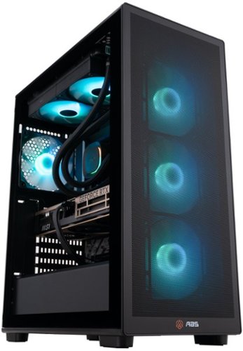ADVANCED BATTLESTATIONS - ABS Stratos Aqua Gaming PC - Windows 11 - Intel Core Ultra 9 285K - GeForce RTX 5080 - 32GB DDR5 6400 - 2TB - Black-Front_Standard 