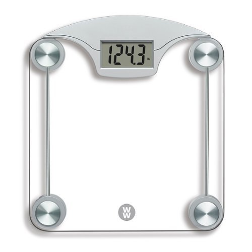 Conair - Weight Watchers Digital Glass Weight Scale - Chrome