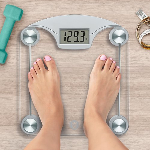 Conair Weight Watchers Digital Glass Weight Scale - Chrome WORLDWIDE DELIVERY