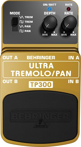  Behringer - Classic Stereo Tremolo/Panner Effects Pedal - Bronze