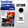Brother - LC71BK Standard-Yield Ink Cartridge - Black-Front_Standard