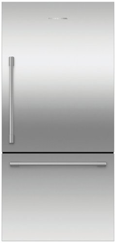 Fisher & Paykel - Active Smart 17.1 Cu Ft Bottom Freezer Refrigerator with Ice - Stainless Steel
