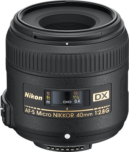  Nikon - AF-S DX Micro-NIKKOR 40mm f/2.8G Macro Lens - Black