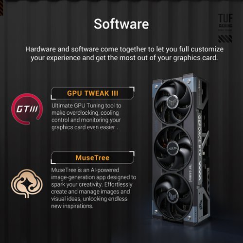 ASUS TUF Gaming NVIDIA GeForce RTX 5090 32GB GDDR7 PCI Express 5.0 Graphics Card - Black GLOBAL SHIPPING
