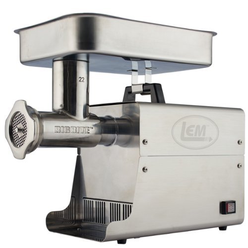 LEM Product - #22 Big Bite Meat Grinder - 1 HP - Stainless Steel-Front_Standard 