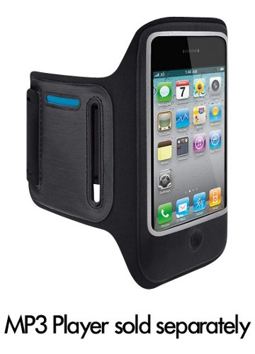 Belkin - DualFit Armband for Apple® iPhone® 4 - Black-Front_Standard 