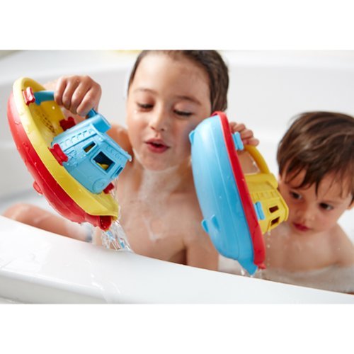 Green Toys My First Tugboat - Yellow, Bath Toy, Recycled Plastic, Infants 6mo+ SHOP ONLINE