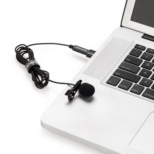 Saramonic Lavalier Mic w/ USB-C Output, 6.6' Cable & USB Adapter for Mobile Devices & Computers GLOBAL SHIPPING