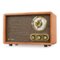 Victrola - Retro Wood Bluetooth AM/FM Radio - Walnut-Front_Standard