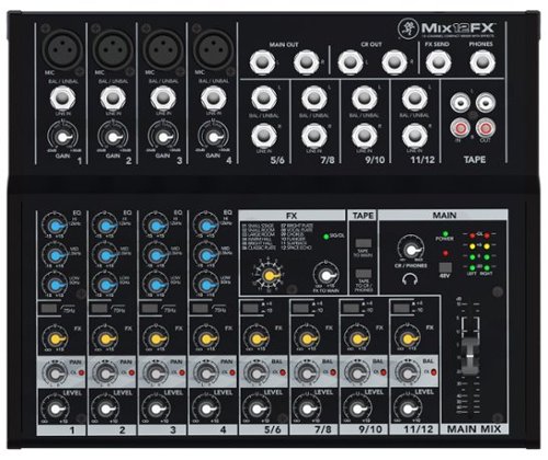 Mackie - Mix12FX Compact Mixer - Black