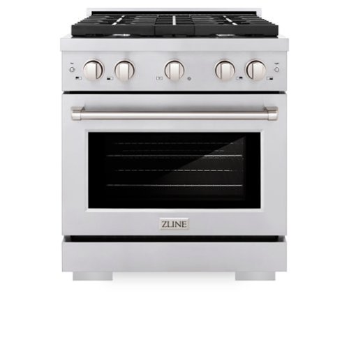 ZLINE - 30 in. 4.2 cu. ft. Paramount Freestanding Gas Range with 4 Burner Cooktop and Convection Gas Oven in Stainless Steel - Stainless Steel