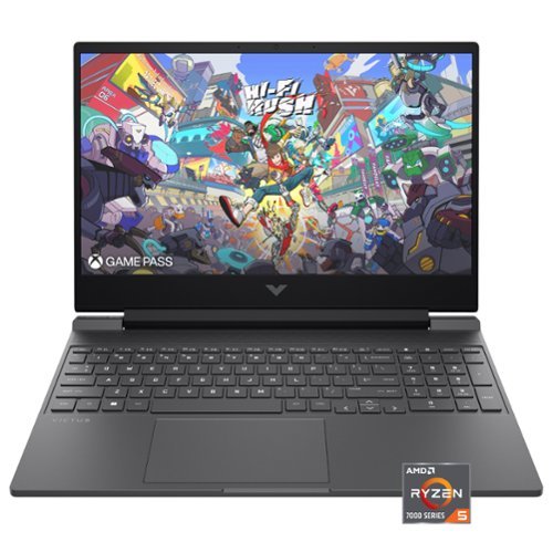 HP - Victus 15.6" Full HD Gaming Laptop - AMD Ryzen 5-7535HS - 8GB DDR5 Memory - AMD Radeon RX 6550M - 512GB SSD - Mica Silver