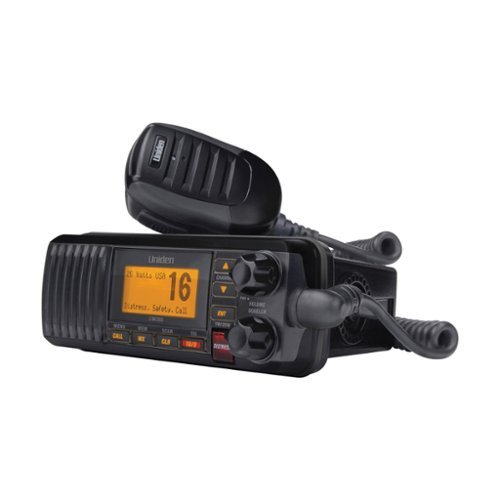 Uniden - 25-Watt Fixed-Mount VHF Marine Radio with DSC UM385 - Black-Front_Standard 