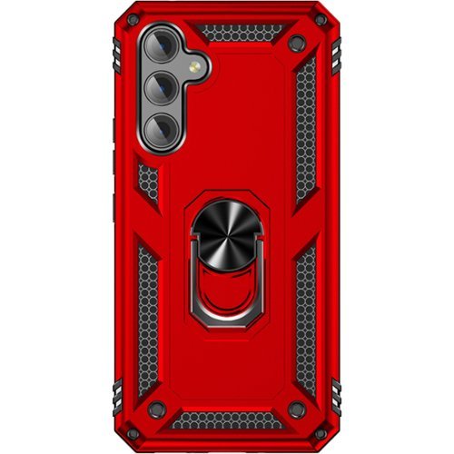 SaharaCase - Military Kickstand Series with Belt Clip Case for Samsung Galaxy A54 5G - Red-Front_Standard 
