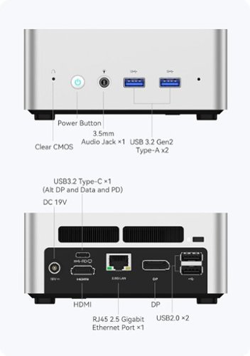 Minisforum UN1250 Mini PC, Intel Core i5 1250P, 16GB RAM, 512GB