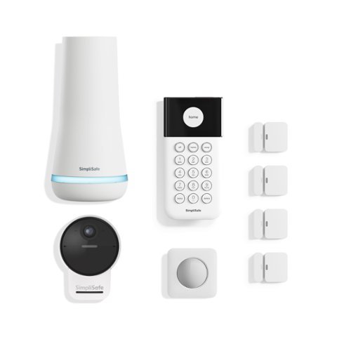  SimpliSafe - 8pc Outdoor Home Security System - White