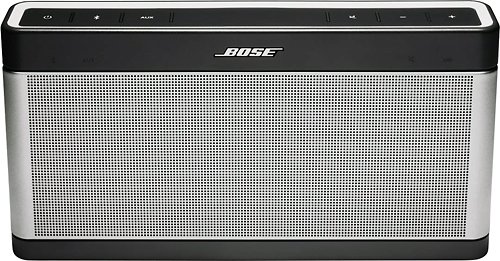 Bose - SoundLink® Portable Bluetooth Speaker III - Silver/Black