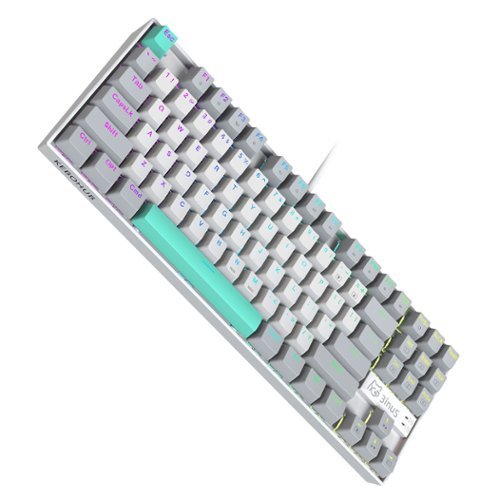 3inus KEBOHUB EE01 Wired Mechanical Keyboard with 5-in-1 Hub, 87 Keys RGB Backlit, Hot-Swappable Switches for Mac & Windows - Gray SHOP ONLINE